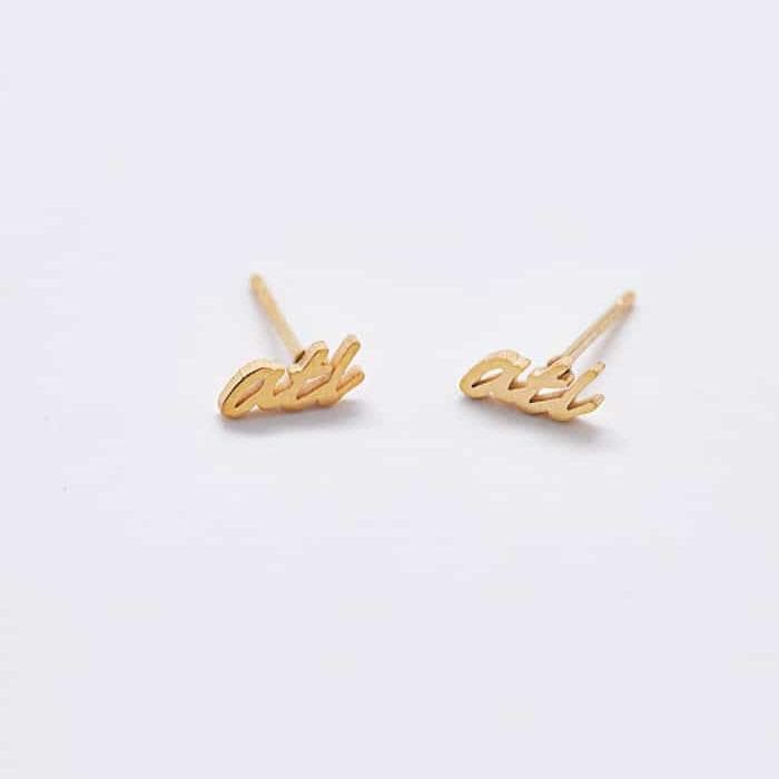 Gold Bow Knot Stud Earrings for … curated on LTK