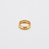 Gold Wide Layered Stacking Ring