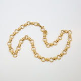 Vintage Monet Circular Link Chain Necklace