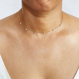 Chain Link Opal Choker Necklace