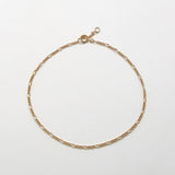 Figaro Chain Gold Anklet