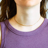 Gold Bar Choker Necklace