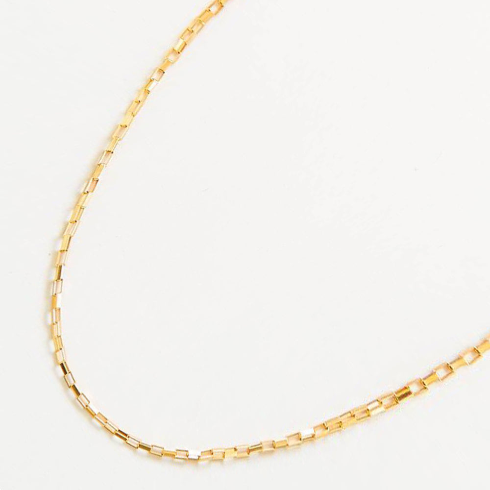 Gold Bar Chain Necklace