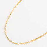 Gold Bar Chain Necklace