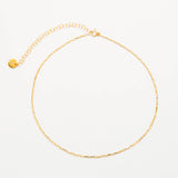 Gold Bar Choker Necklace