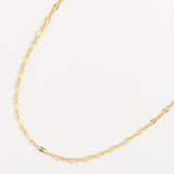 Gold Double Link Chain Necklace