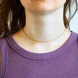 Gold Double Link Chain Necklace