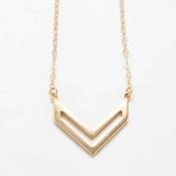 Gold Chevron Necklace