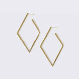 Gold Diamond Hoop Earrings