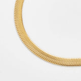 Gold Herringbone Bracelet