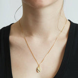 Gold Opal Sun Medallion Necklace