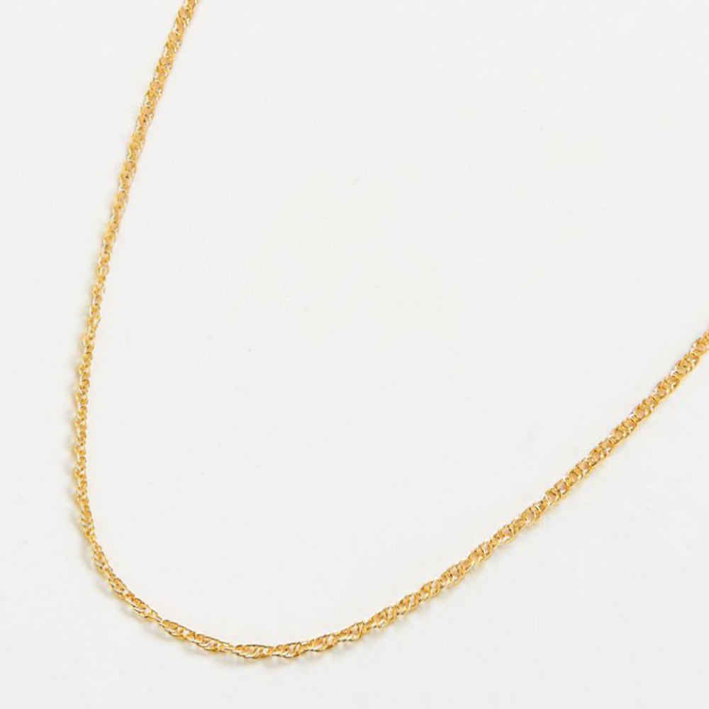 Gold Rope Chain Necklace