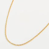 Gold Rope Chain Necklace