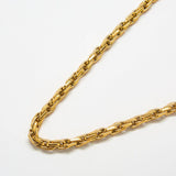 Gold Weave Chain Necklace