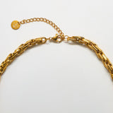 Gold Weave Chain Necklace