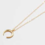 Gold Crescent Moon Necklace