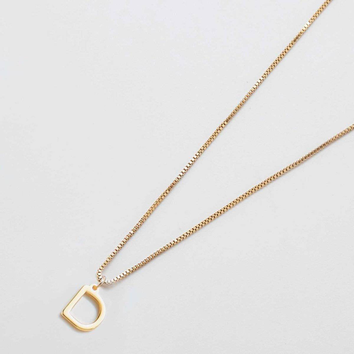 Gold Dainty Initial Necklaces