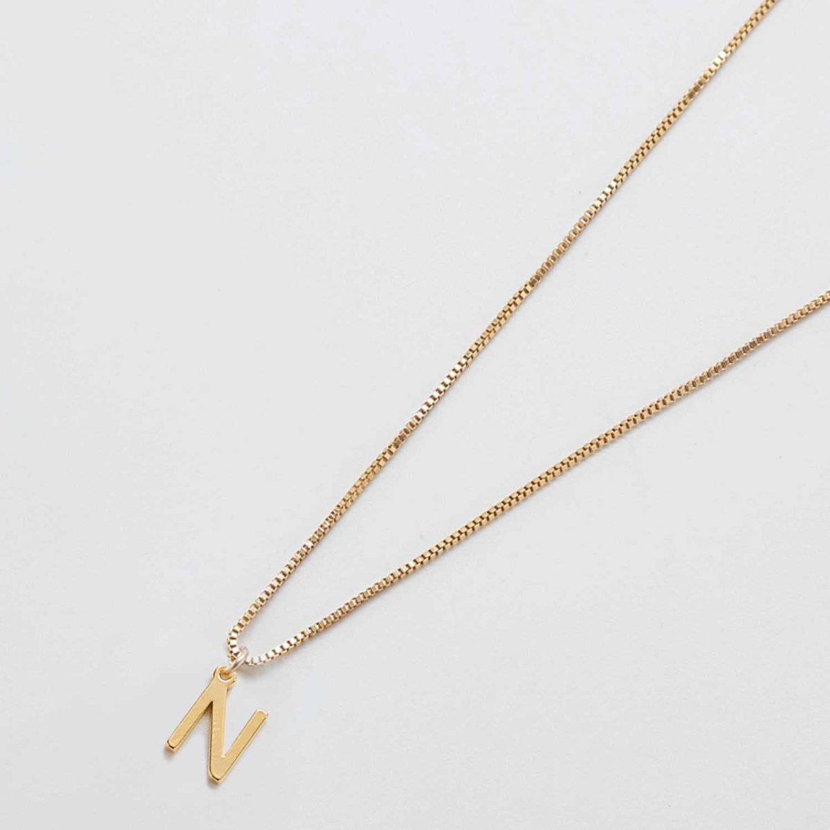 Gold Dainty Initial Necklaces