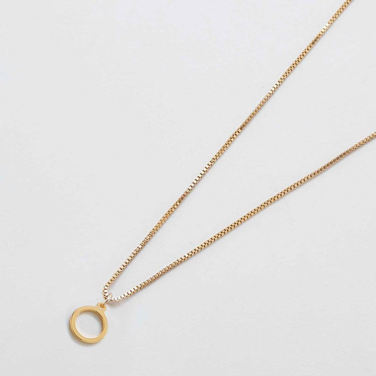 Gold Dainty Initial Necklaces