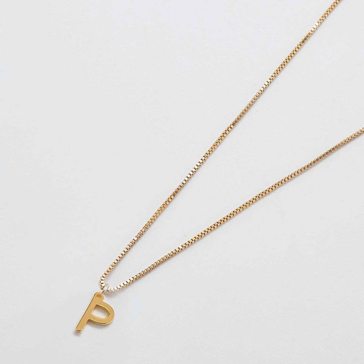 Gold Dainty Initial Necklaces