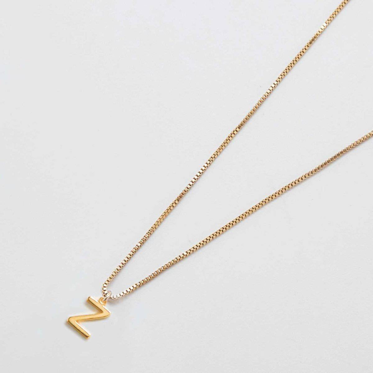 Gold Dainty Initial Necklaces