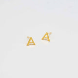 Gold Initial Earrings