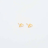 Gold Initial Earrings