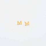 Gold Initial Earrings