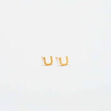 Gold Initial Earrings