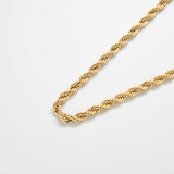 Gold Chunky Rope Chain Necklace - Imperfect