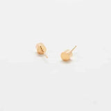 Gold Cylinder Geo Studs - Imperfect