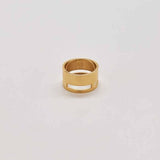 Gold Geo Wide Bar Ring - Imperfect