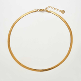 Gold Herringbone Necklace - Imperfect