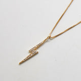 Pavé Lightning Bolt Necklace