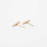 Slim Gold Bar Earrings - Imperfect