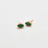 Jade Teardrop Stud Earring