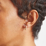 Pave Huggie Hoop Earrings