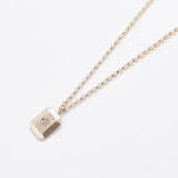 Rectangle Bar Star Pendant Necklace