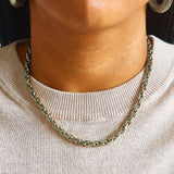 Silver Weave Chain Necklace