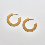 Small Gold Flat Hoop Earrings