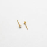 Tiny Pearl Gold Studs