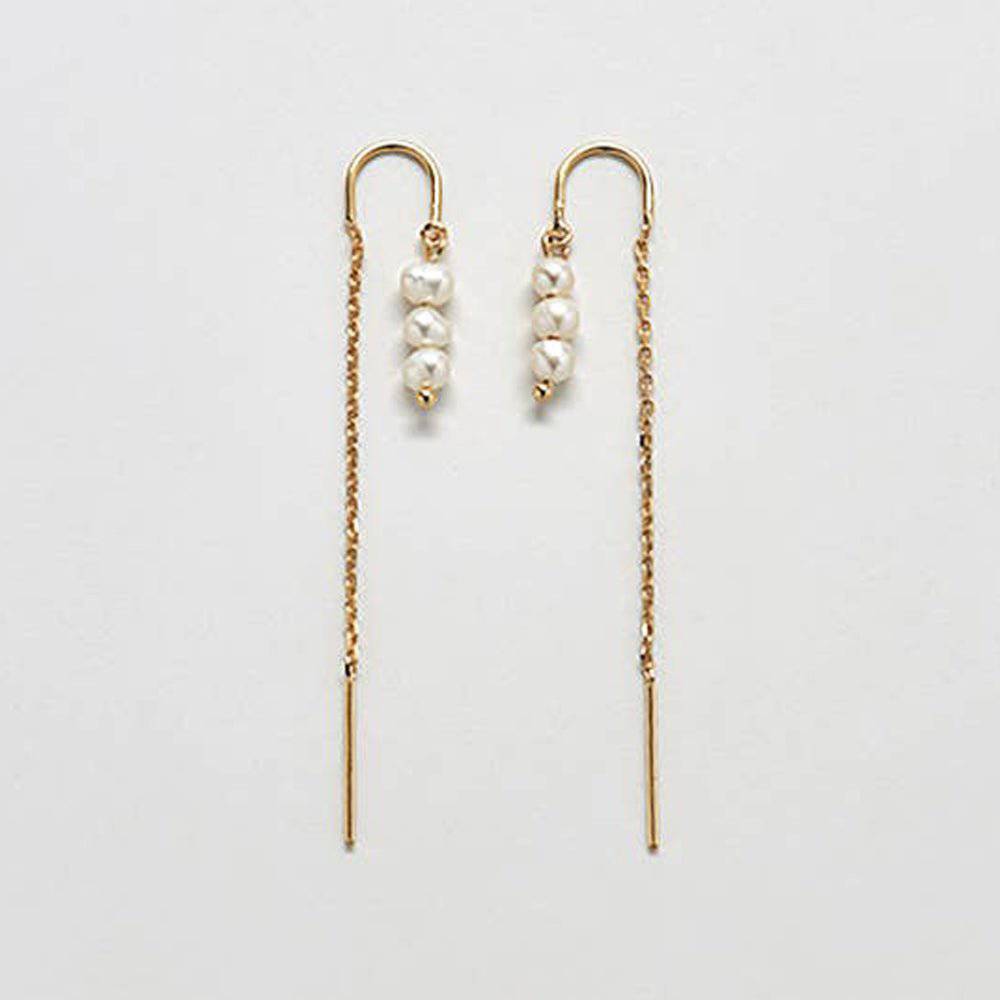 Pearl Earring Threaders, buy Pearl Drop Earrings