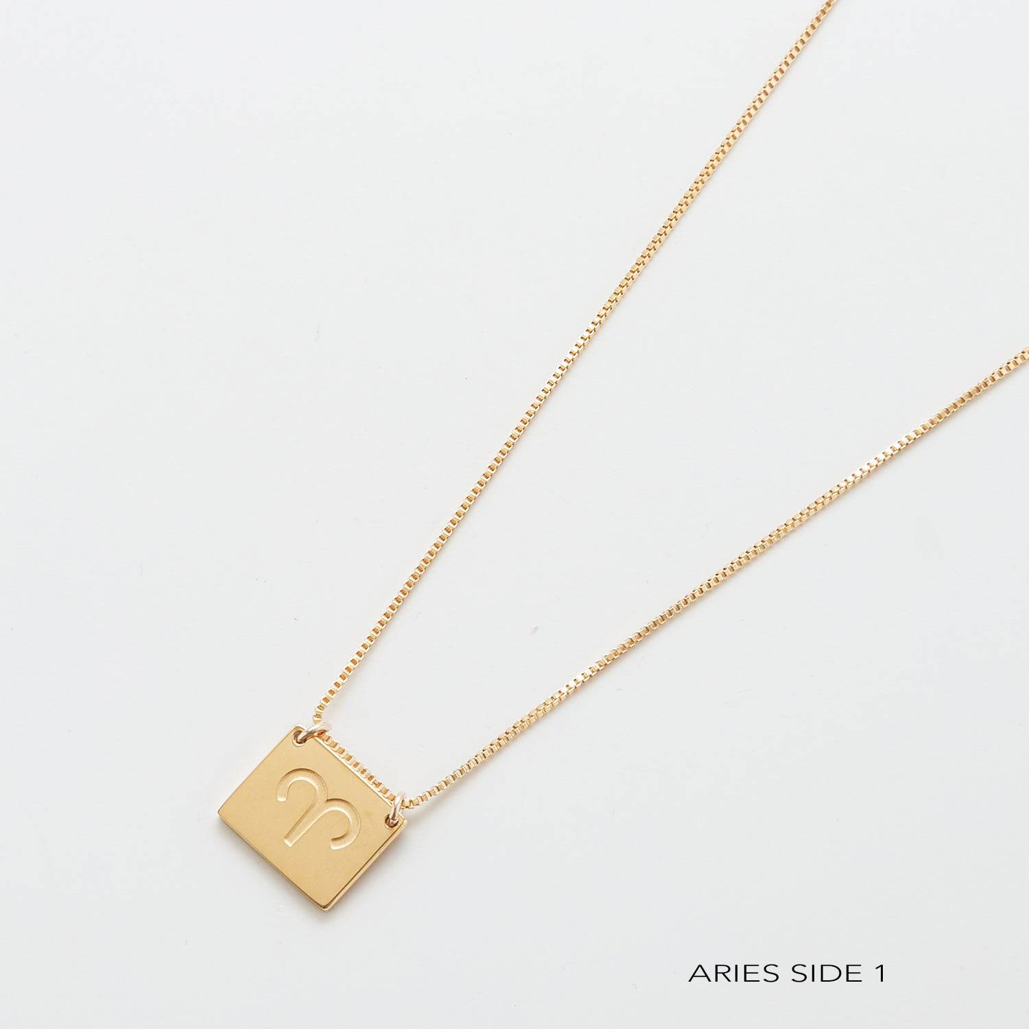 Zodiac Double-Sided Astrology Necklace