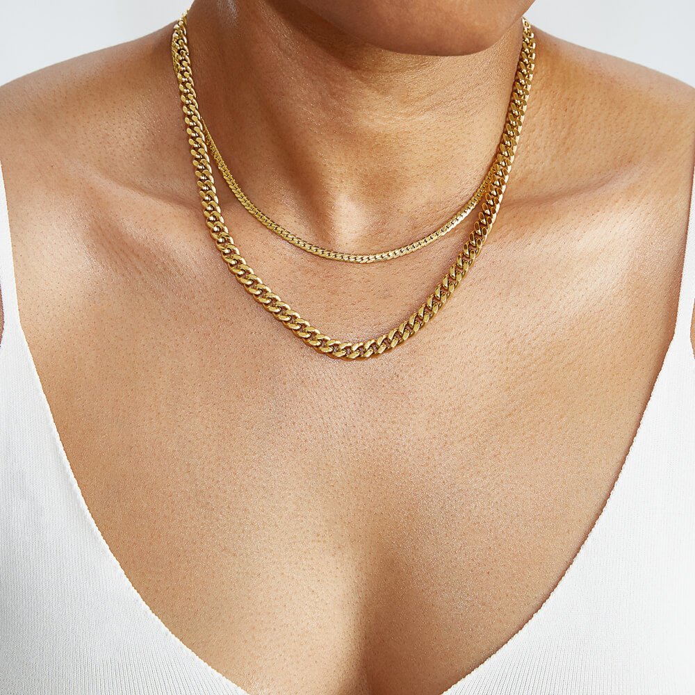Medium Viper Flat Chain Necklace – Shop Lune Global Private Limited